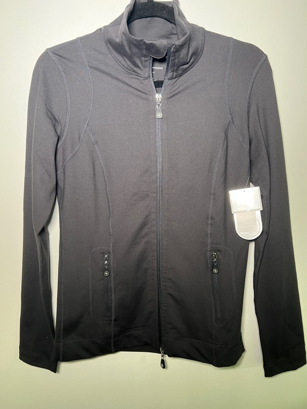NWT Adrienne Vittadini Double-Slider Zipper Athletic Jacket